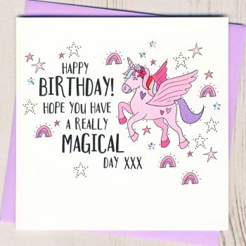  Unicorn Birthday Card