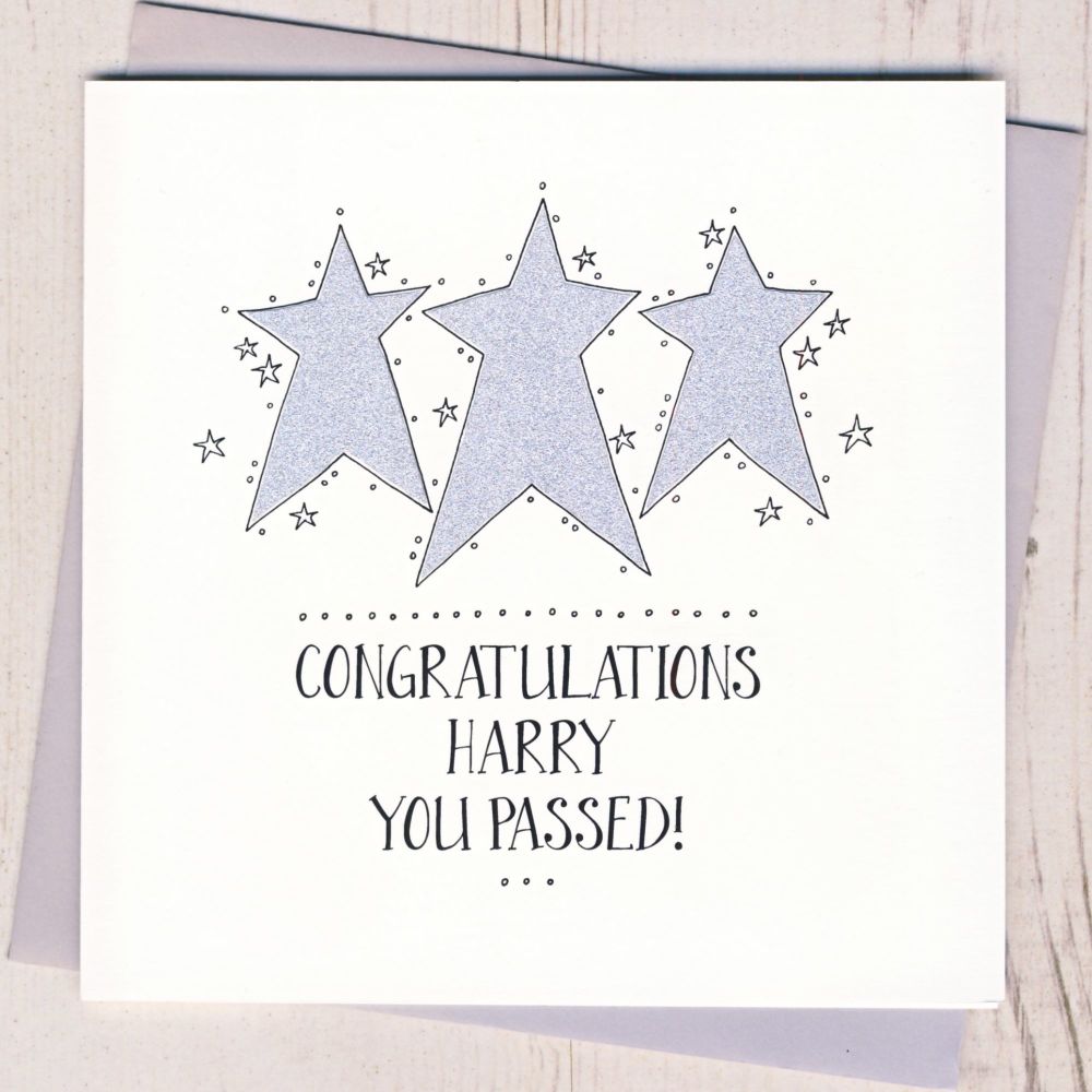 Personalised Congratulations You've Passed Card