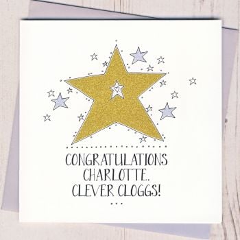 Personalised Congratulations Clever Cloggs Card