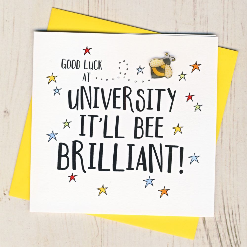 <!-- 000 -->Bee Good Luck At University Card