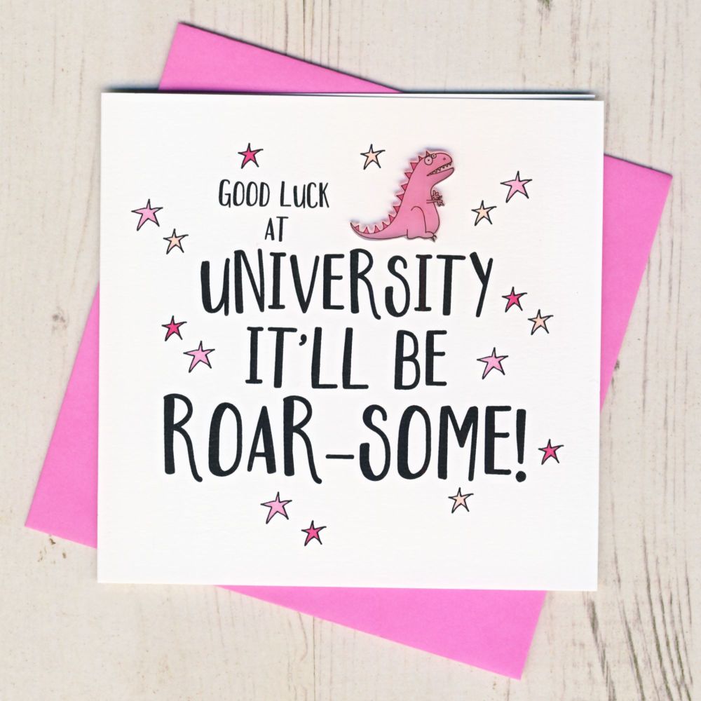 <!-- 001 -->Roar Some Good Luck At University Card