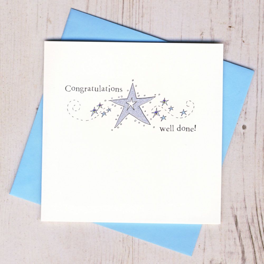 <!-- 000 -->Sparkly Star Congratulations Card