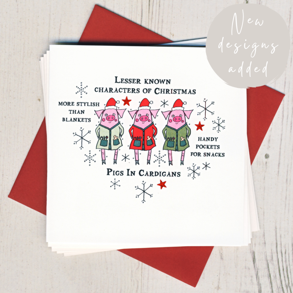 <!-- 011 -->Pack of Five Humorous Christmas Cards