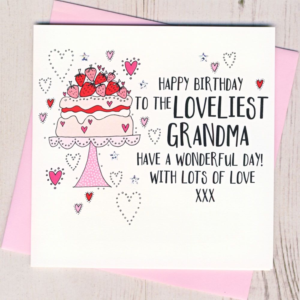 <!-- 002 --> Happy Birthday Grandma Card