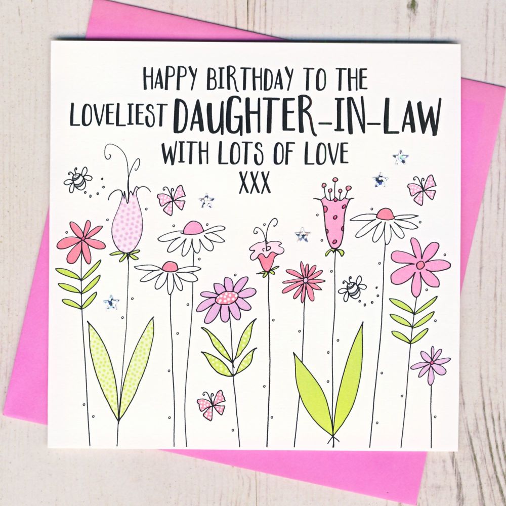 Floral Daughter-In-Law Birthday Card