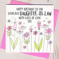 <!-- 001 -->Floral Daughter-In-Law Birthday Card