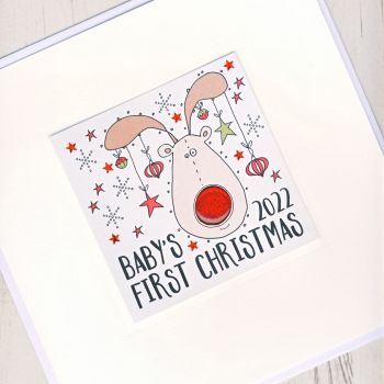 Large Baby's First Christmas Card