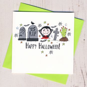  Vampire Halloween Card