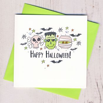  Monster Halloween Card