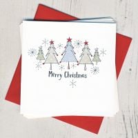 <!-- 003 -->Pack of Five Christmas Trees Cards