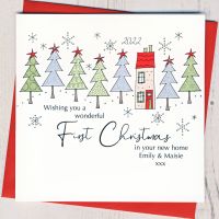 <!-- 004-->Personalised First Christmas In Your New Home Card