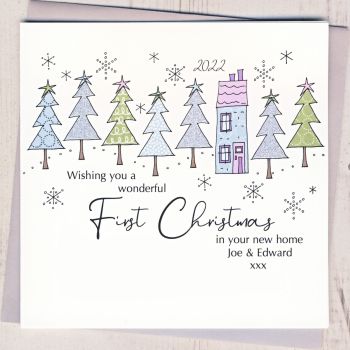 Personalised First Christmas In Your New Home Card