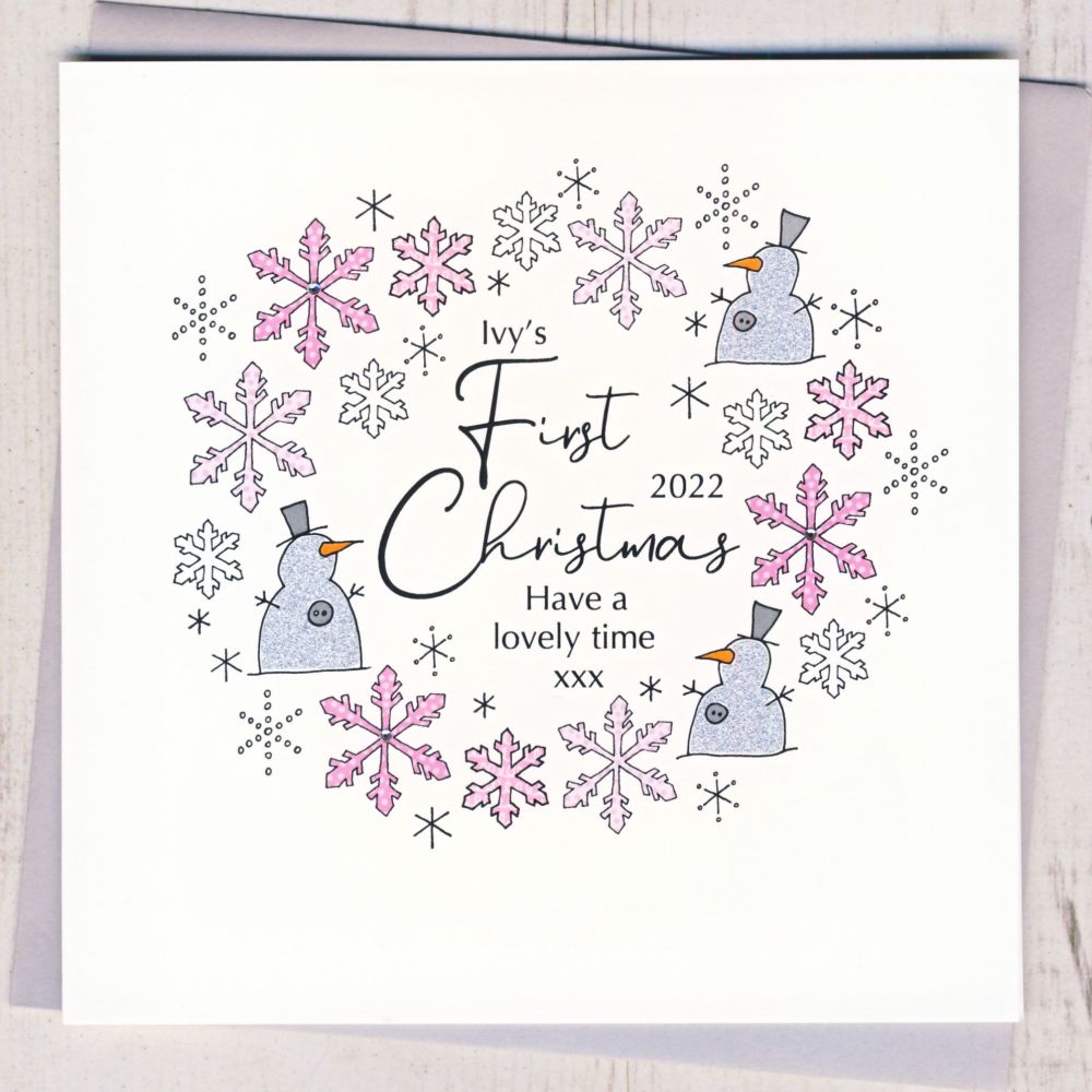 <!-- 001-->Baby's First Christmas Card