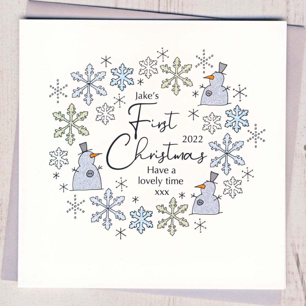 <!-- 001-->Baby's First Christmas Card