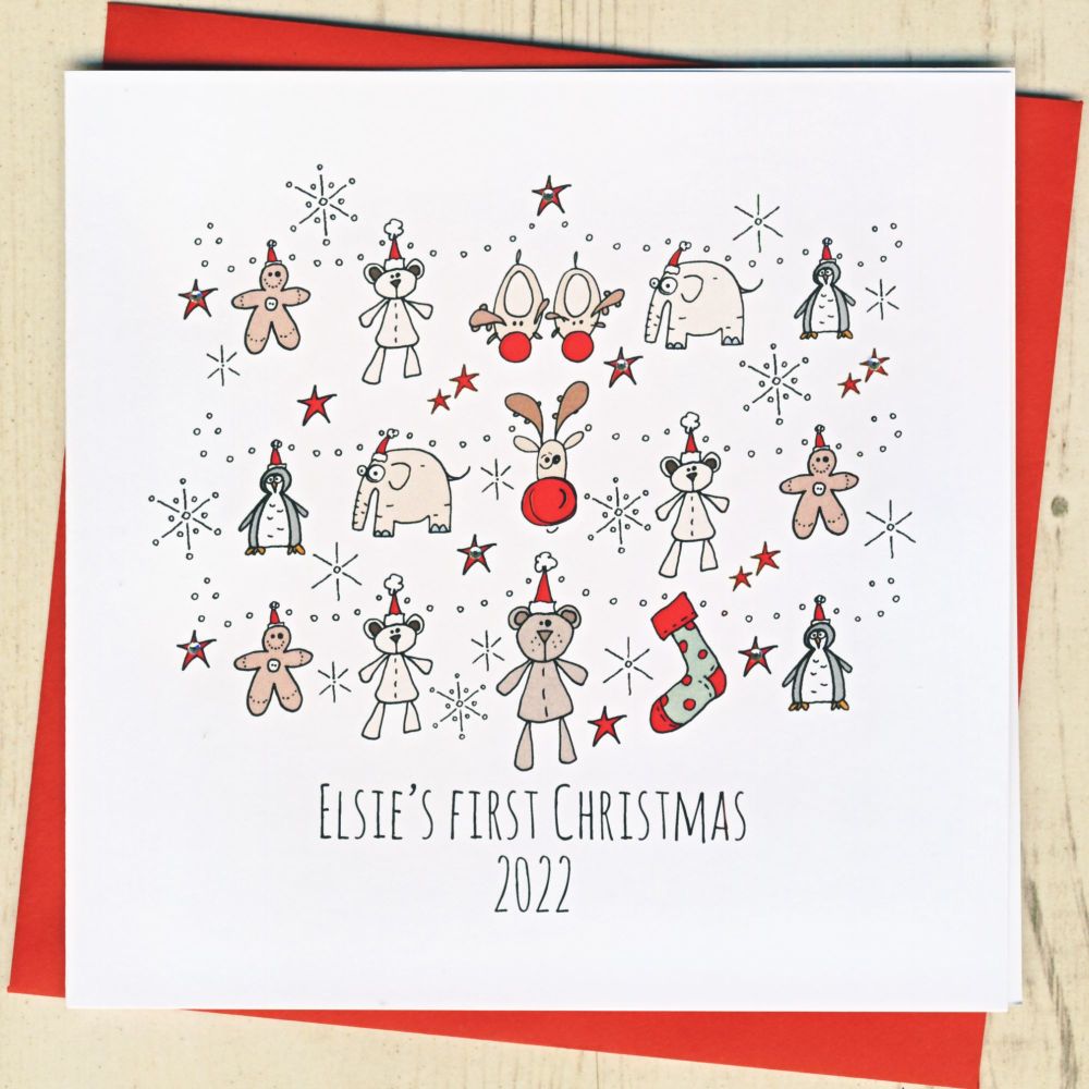 <!-- 002-->Personalised Baby's First Christmas