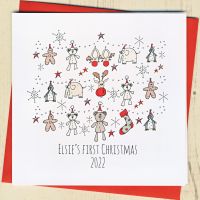 <!-- 005-->Personalised Baby's First Christmas