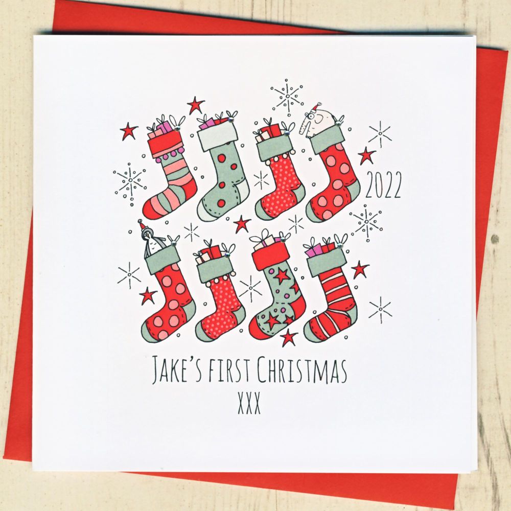 <!-- 002-->Personalised Baby's First Christmas