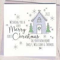 <!-- 003-->Personalised First Christmas In Your New Home Card