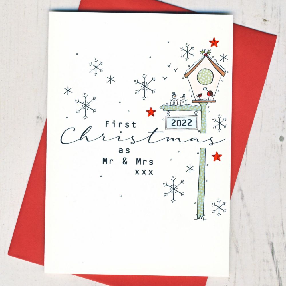 <!-- 005--> First Christmas as a Married Couple Card