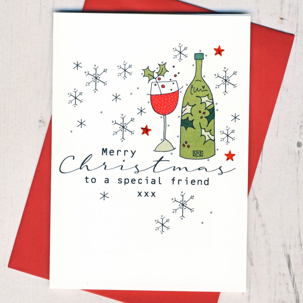<!-- 006--> Merry Christmas To A Special Friend Card