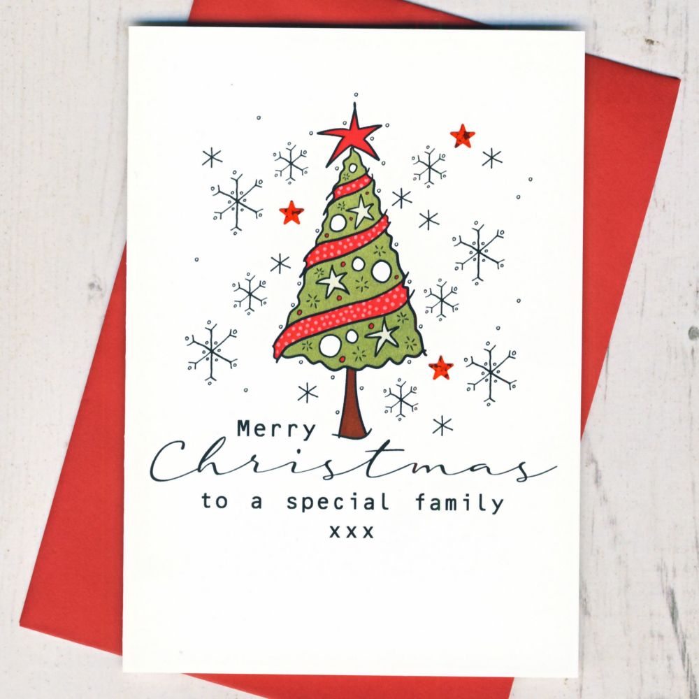 <!-- 009--> Merry Christmas To A Special Family Card