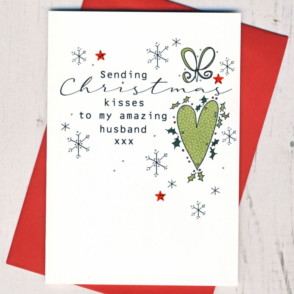 <!-- 007--> Amazing Husband Christmas Card