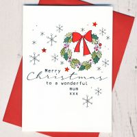 <!-- 006--> Merry Christmas Mum Card