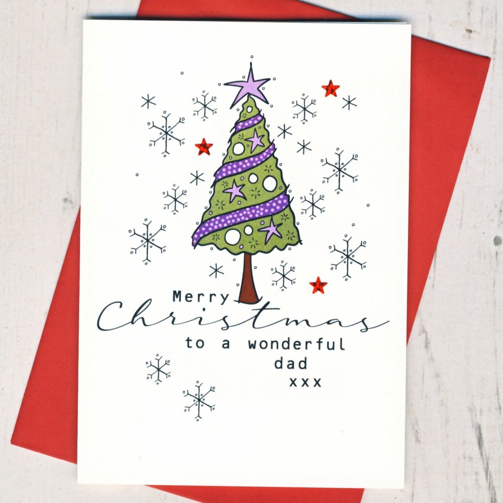 <!-- 004--> Merry Christmas Dad Card