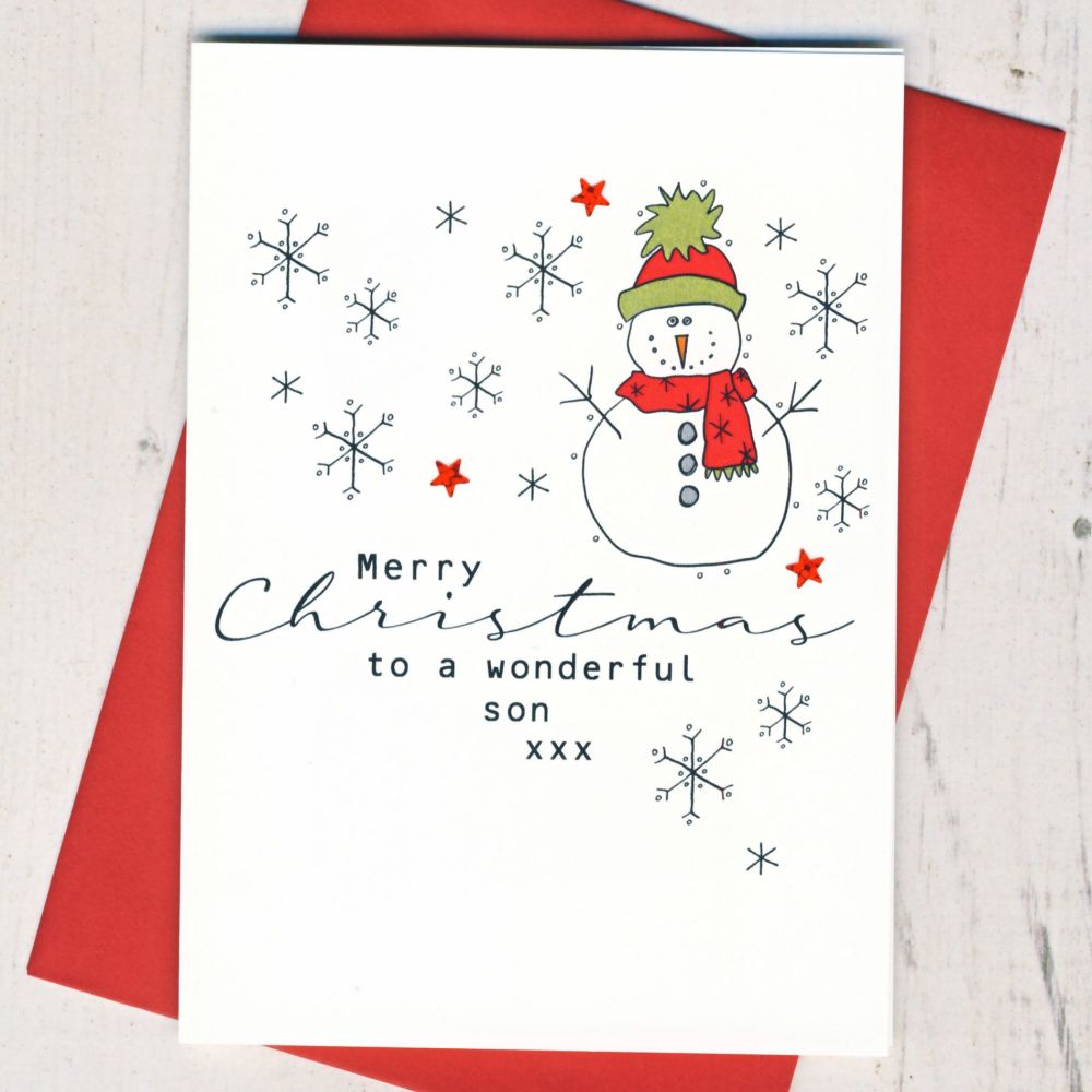 <!-- 019--> Merry Christmas Son Card
