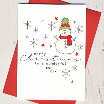  Merry Christmas Son Card
