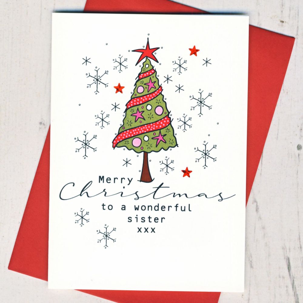 <!-- 009--> Merry Christmas Sister Card