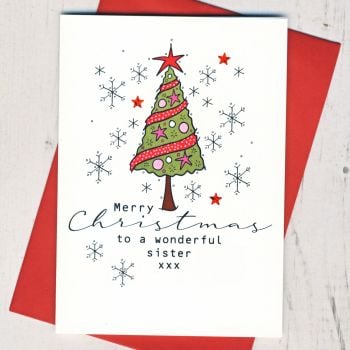  Merry Christmas Sister Card