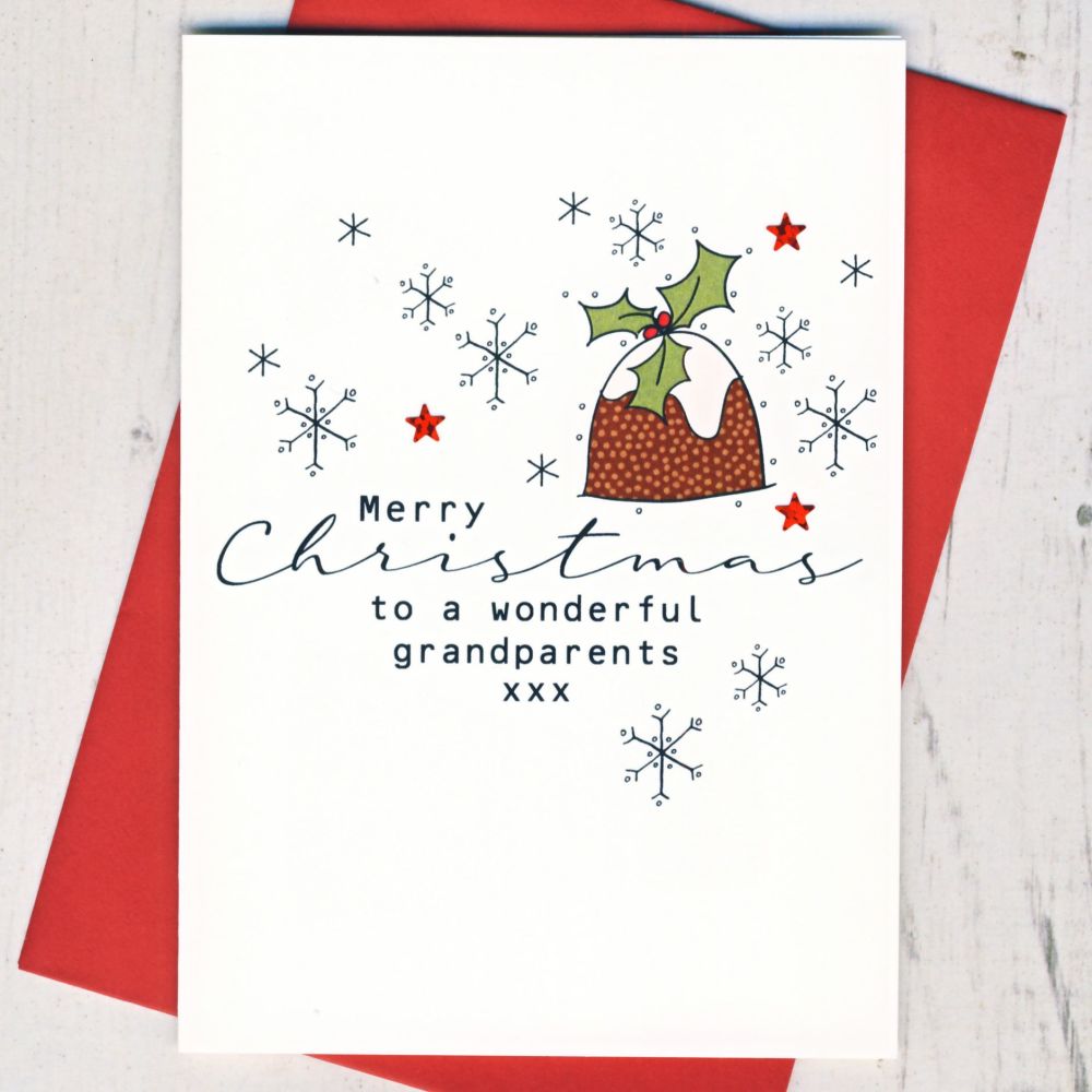 <!-- 009--> Merry Christmas Grandparents Card