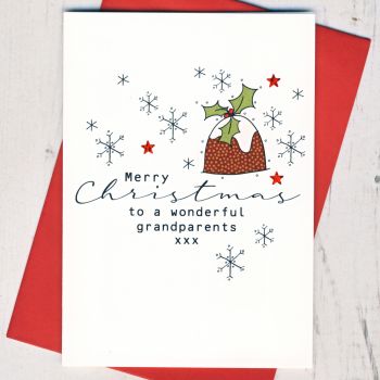  Merry Christmas Grandparents Card