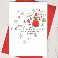 <!-- 009--> Merry Christmas to a Wonderful Grandad Card