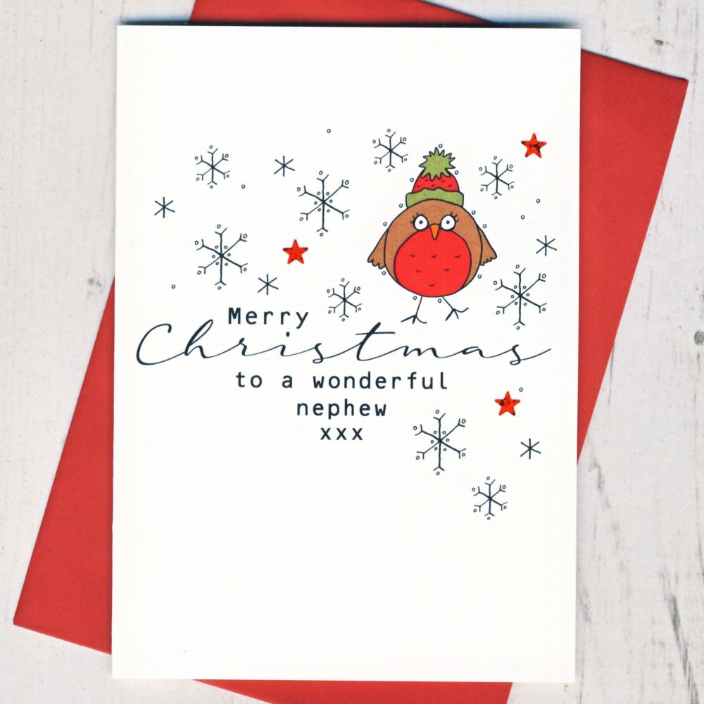 <!-- 009--> Merry Christmas Nephew Card