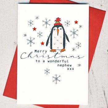  Merry Christmas Nephew Card