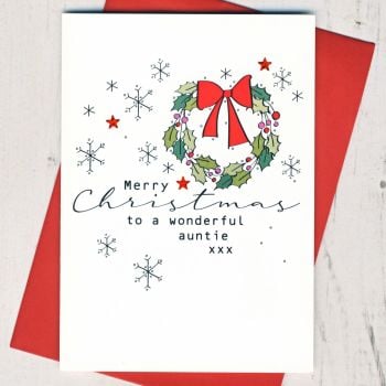  Merry Christmas Auntie Card