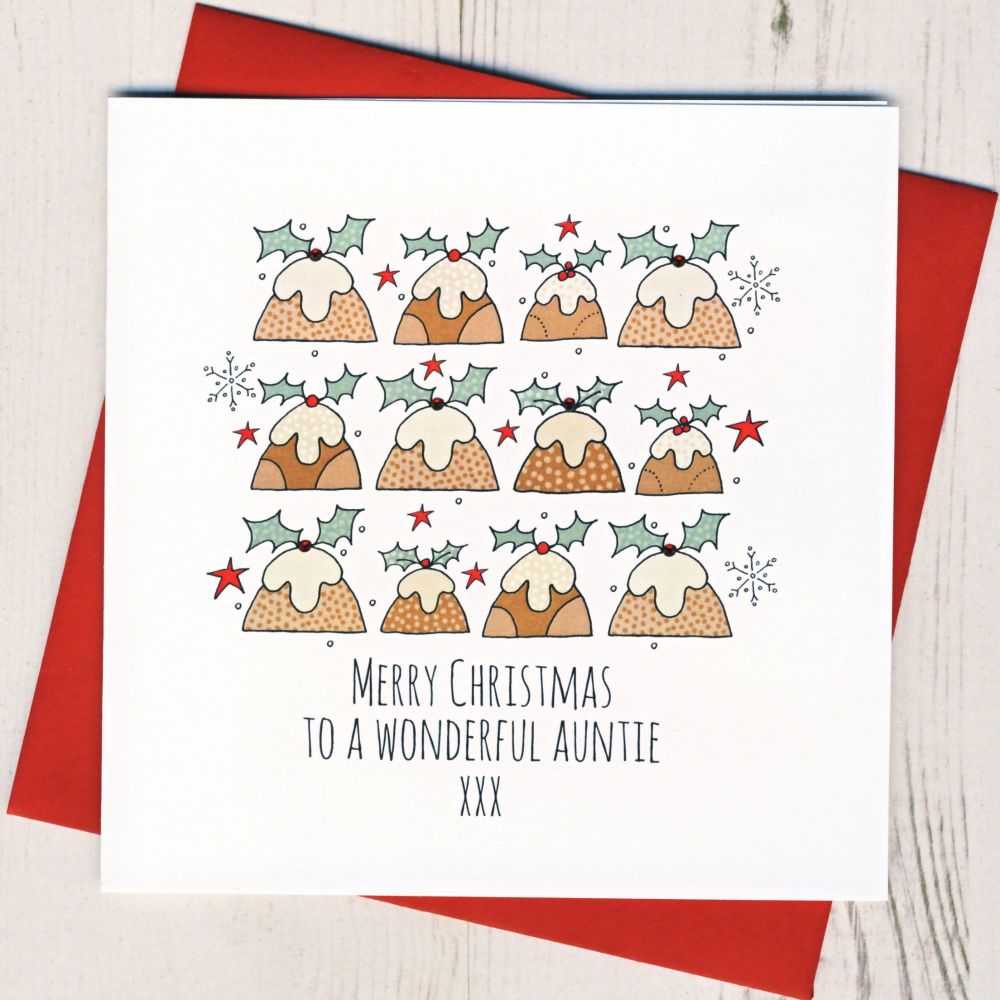<!-- 012-->Auntie Christmas Card