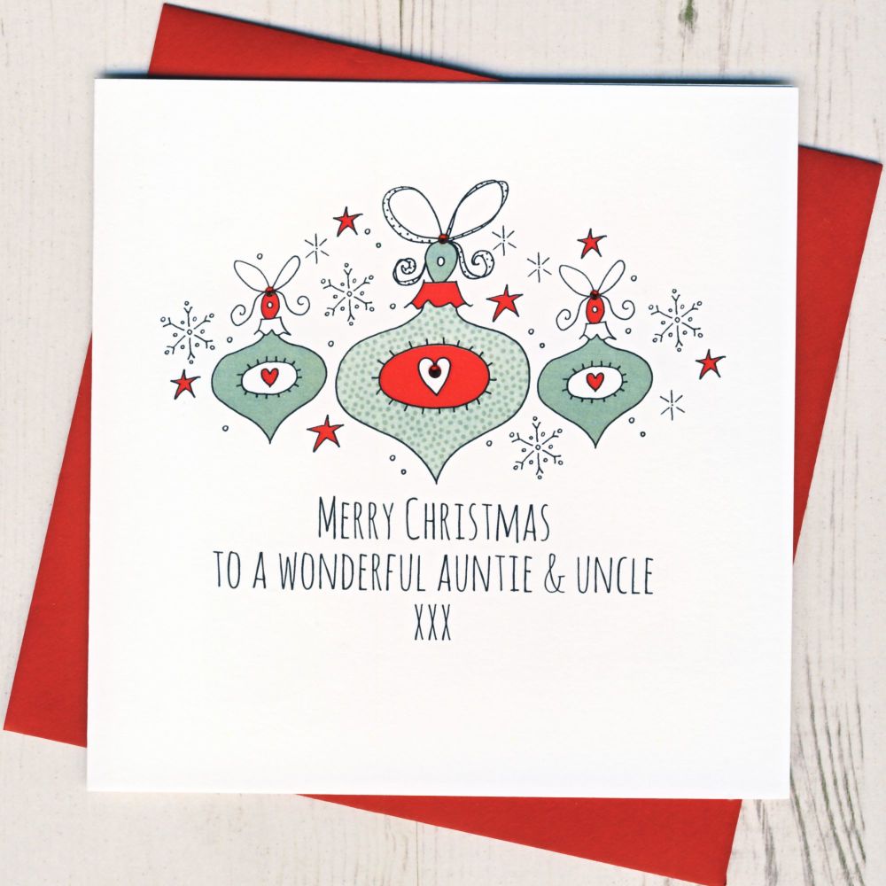 <!-- 022-->Aunt & Uncle Christmas Card