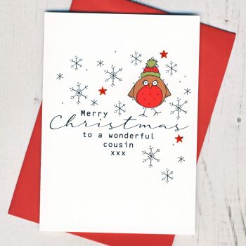  Merry Christmas Cousin Card