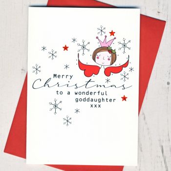  Merry Christmas Goddaughter Card