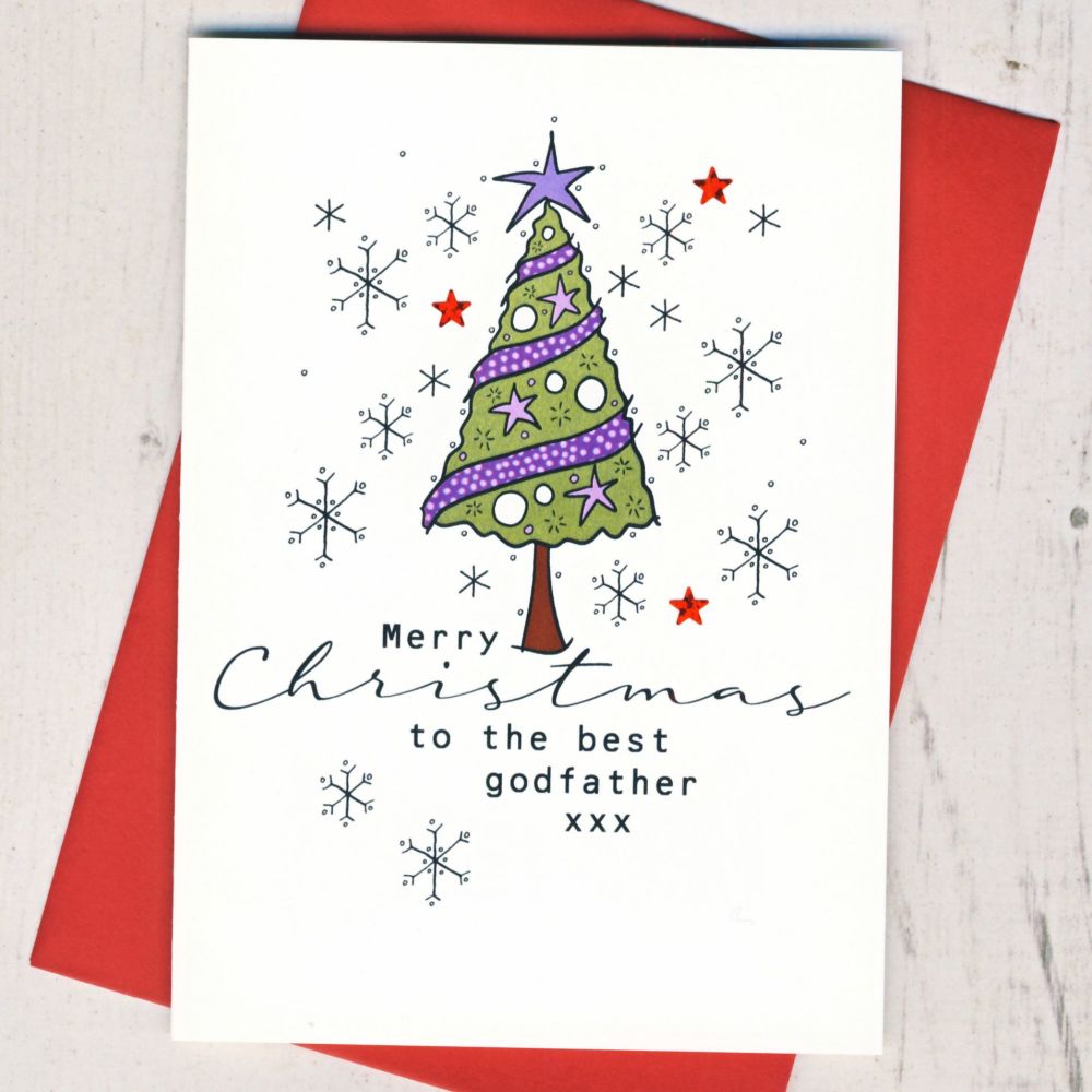 <!-- 029--> Merry Christmas Godfather Card
