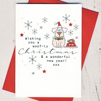  Wishing you a Woofly Christmas Card