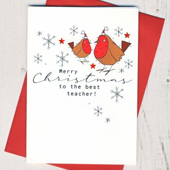  Merry Christmas Teacher Card