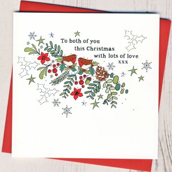 To Both of You Christmas Card