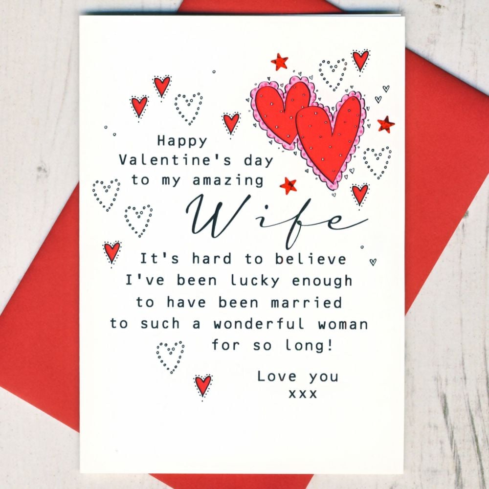 <!-- 013-->Wife Valentines Card
