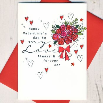  Valentines Bouquet Card