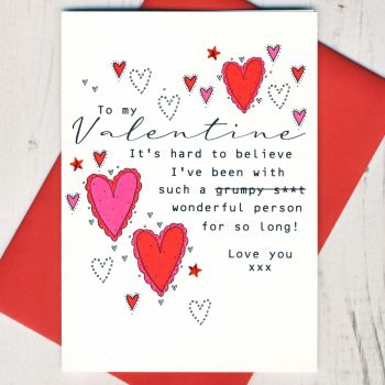  Grumpy S**t Valentines Card