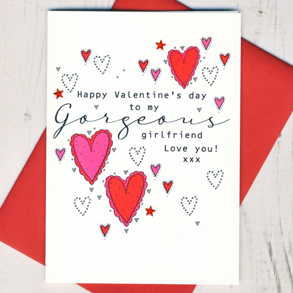 <!-- 029--> Girlfriend Valentines Card